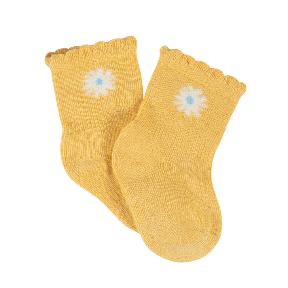 4-Pack Baby Girls Daisy Wiggle Proof Socks, additional view 2