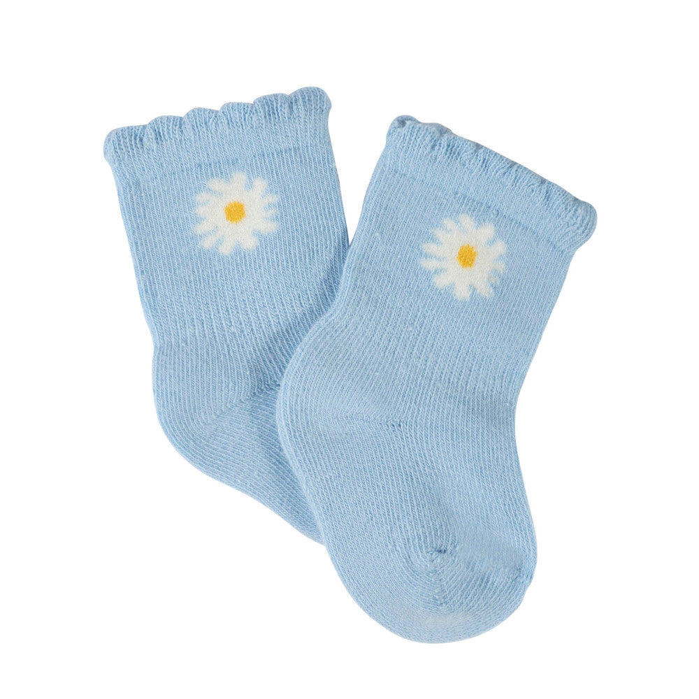 4-Pack Baby Girls Daisy Wiggle Proof Socks, additional view 4