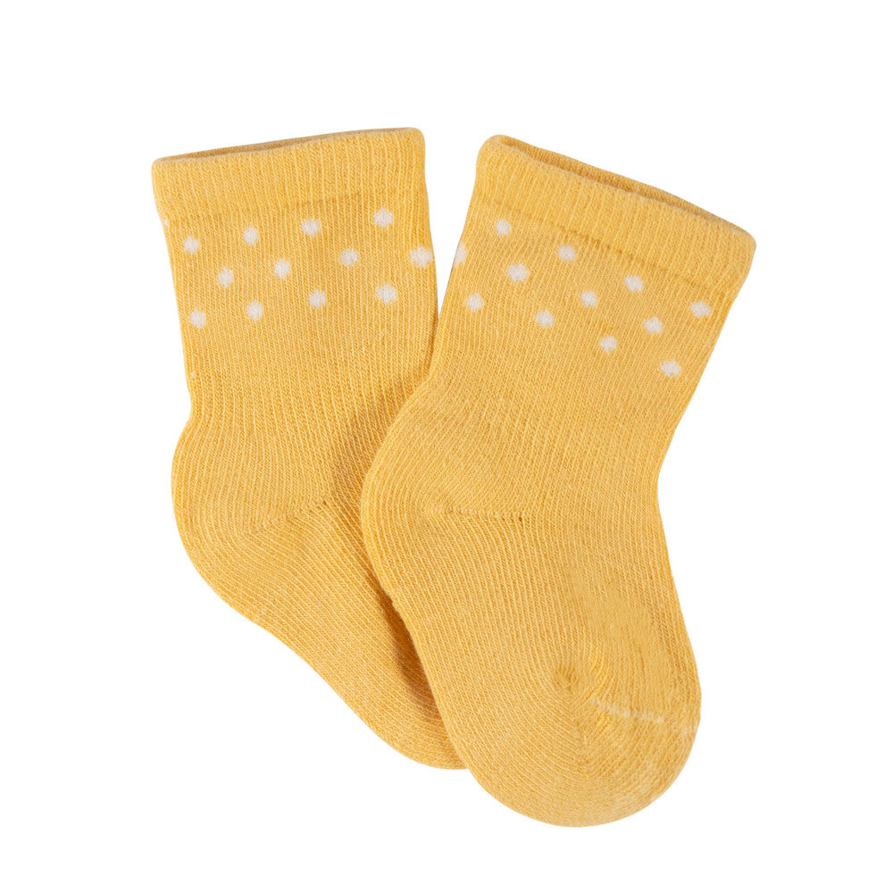 4-Pack Baby Girls Daisy Wiggle Proof Socks, close-up detail 1