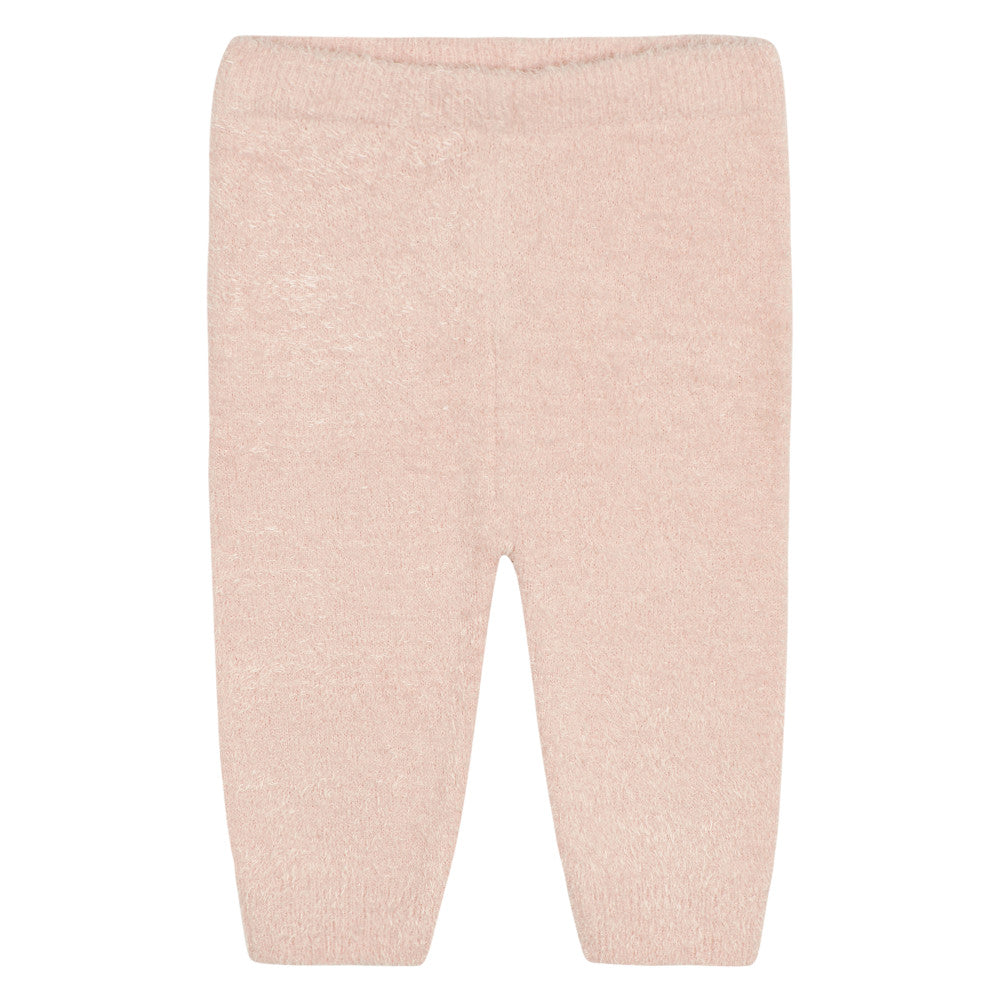 2-Piece Baby Girl Pink Leopard Silky Mink Cardigan & Jogger Pants Set, additional view 1