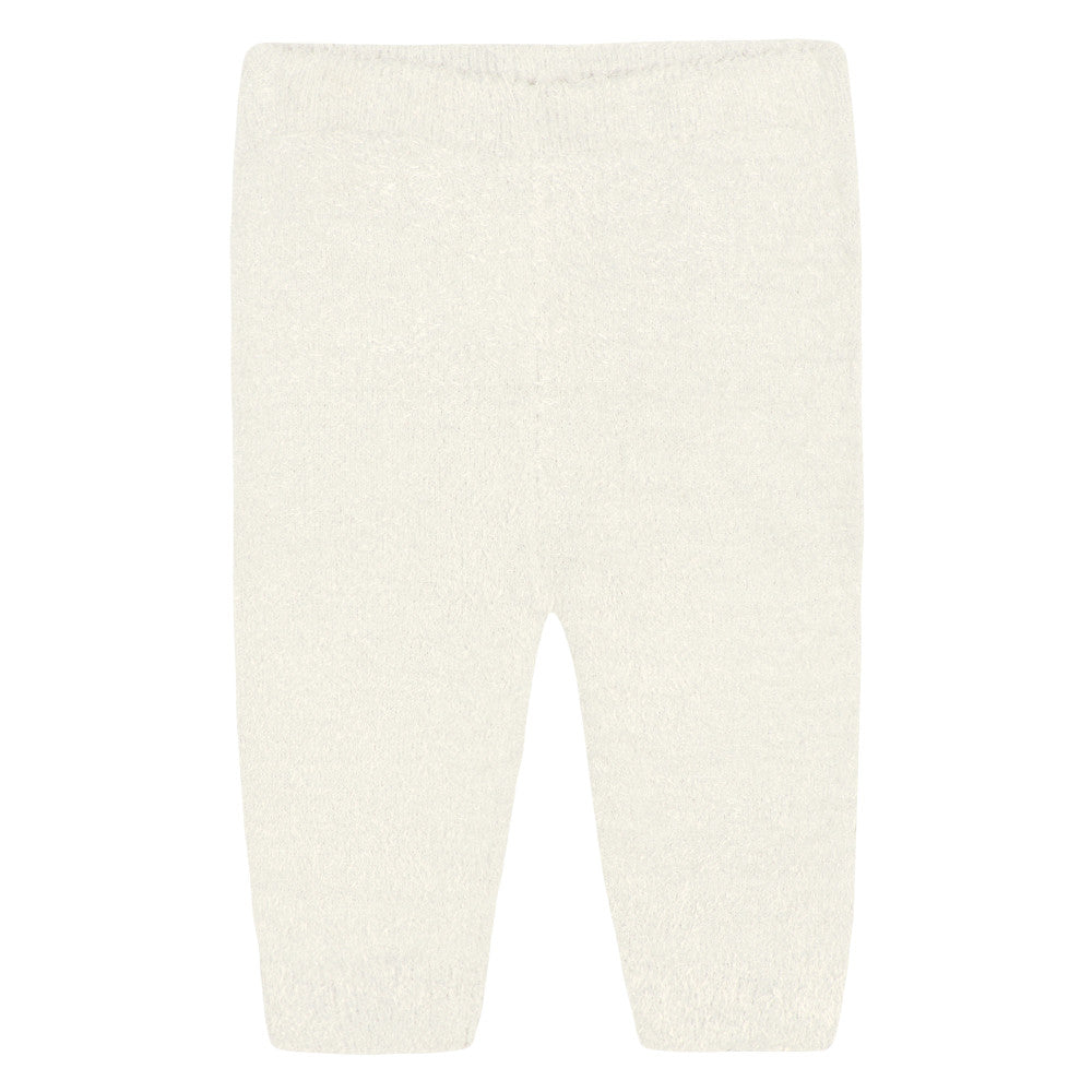 2-Piece Baby Neutral Ivory Silky Mink Cardigan & Jogger Pants Set, additional view 3