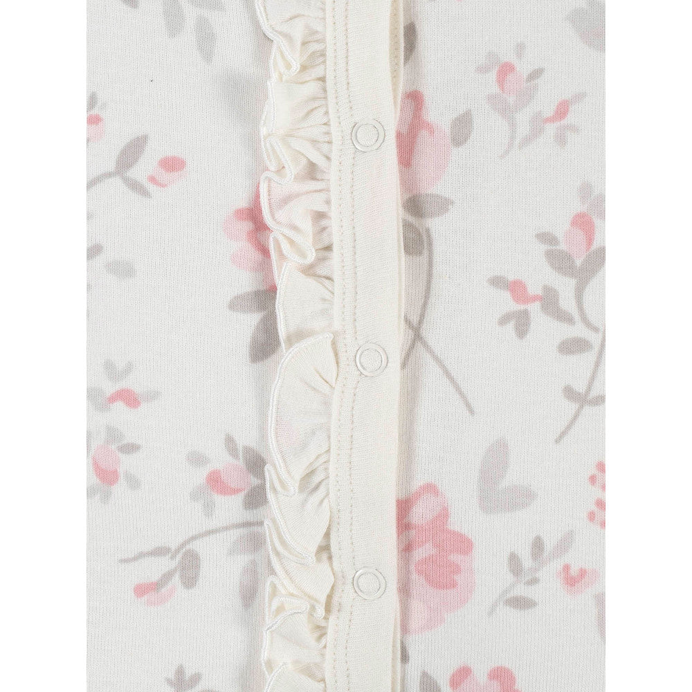 Modern Moments by Gerber Baby Girls Floral Coverall, close-up detail 2