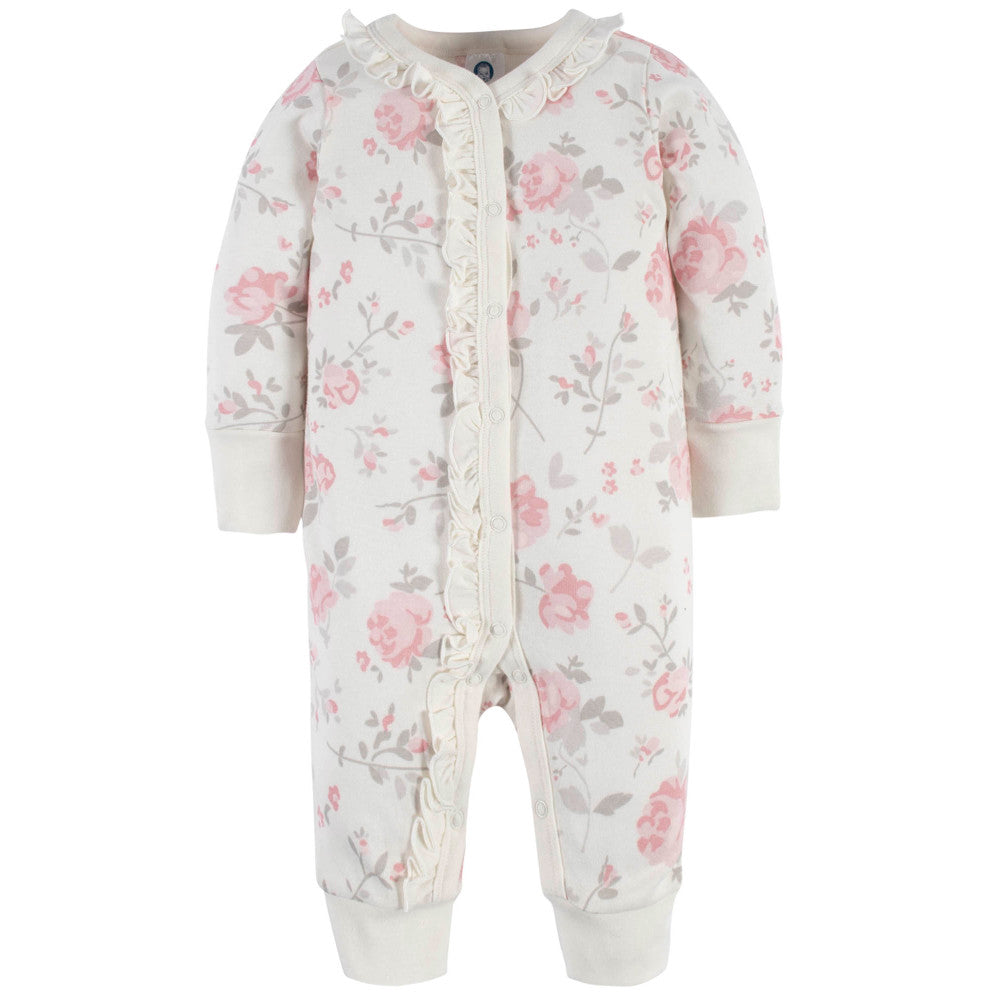 Modern Moments by Gerber Baby Girls Floral Coverall