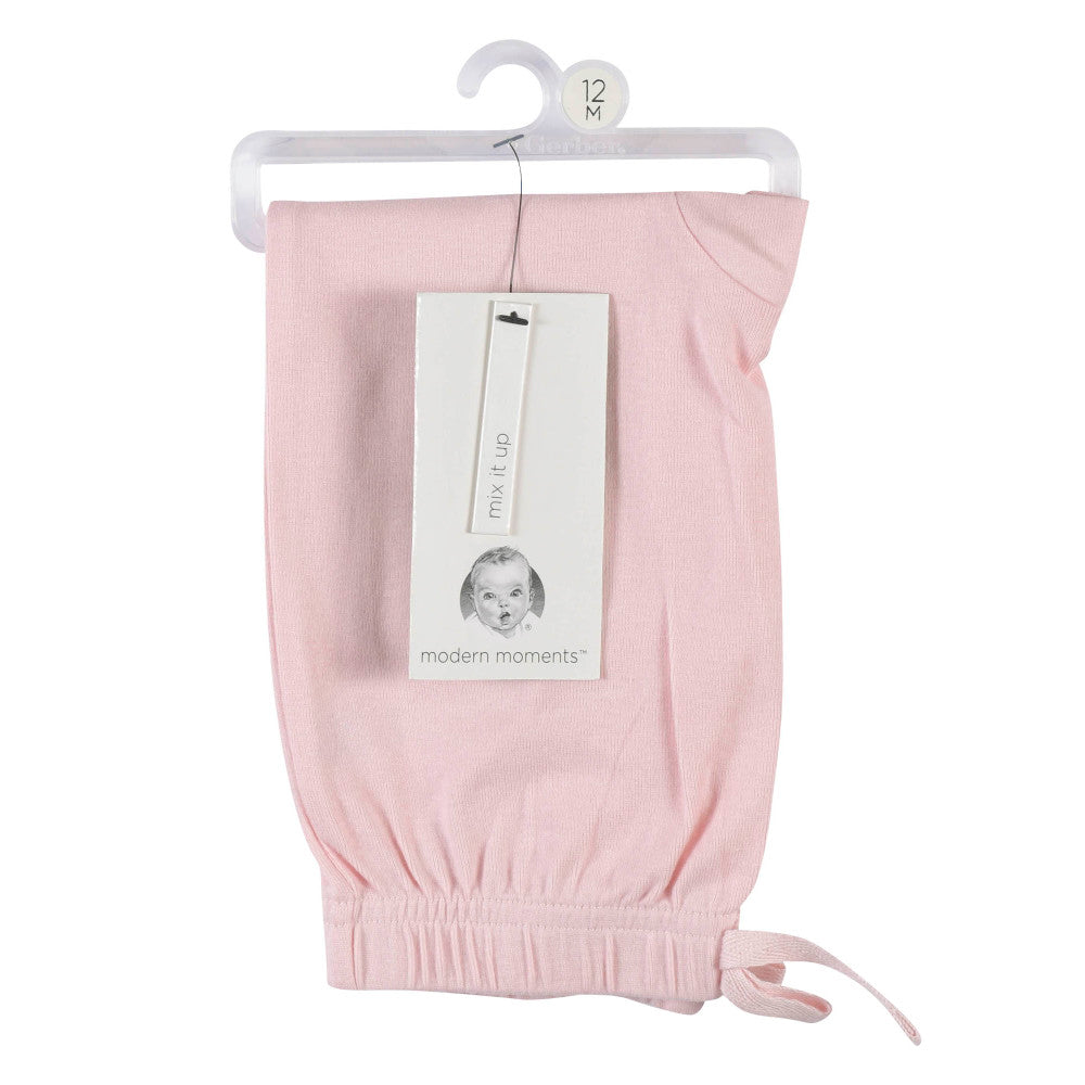 Modern Moments by Gerber Baby Girls Pink Leggings With Ruffle, additional view 1