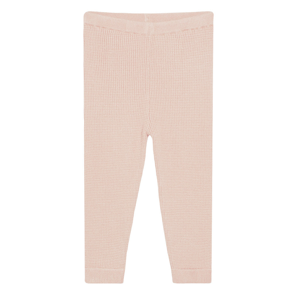 Modern Moments by Gerber 2-Piece Infant & Toddler Girls Pink Waffle Sweater Knit Hooded Sweater & Legging Set, additional view 1