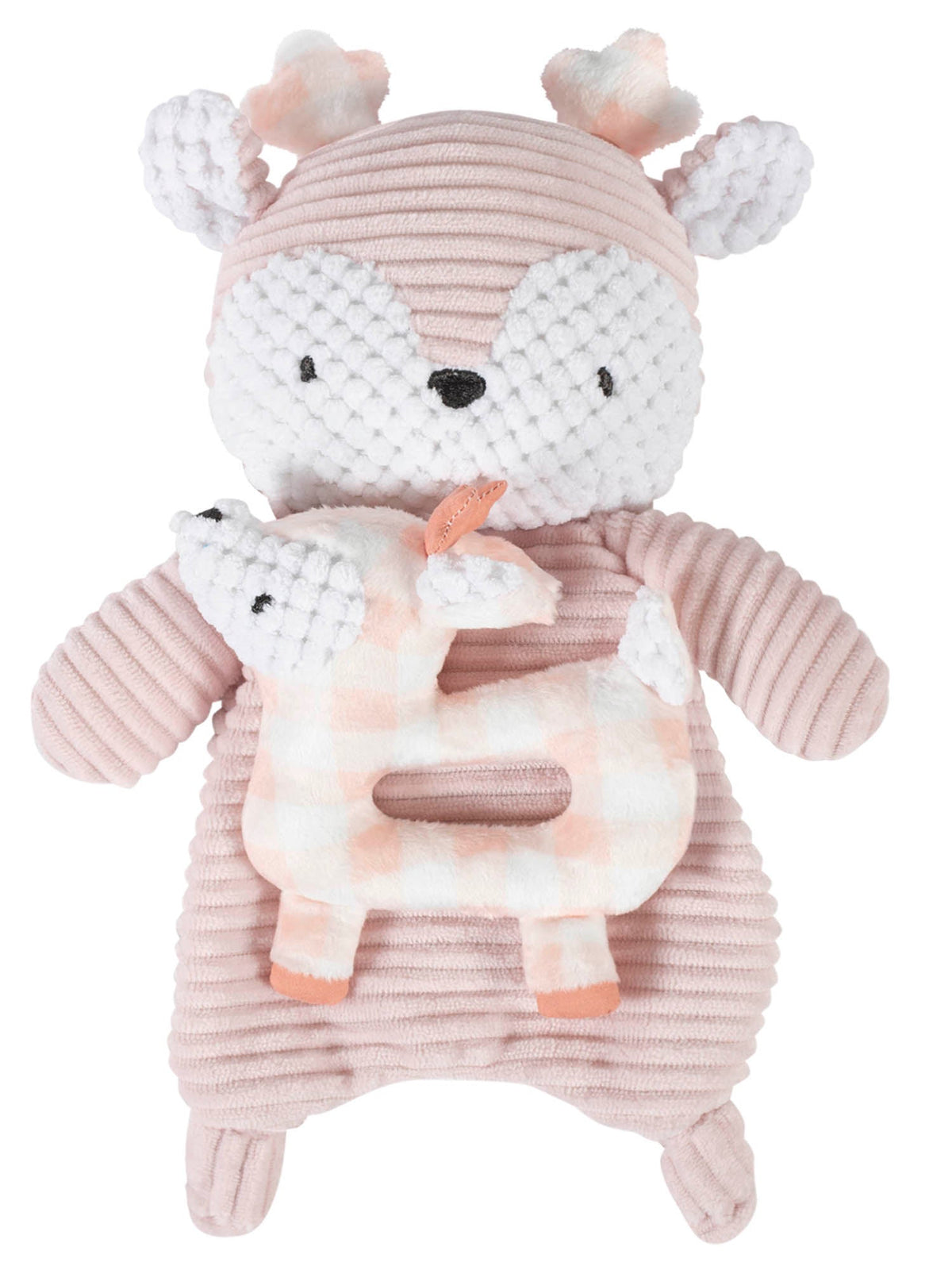 Modern Moments by Gerber 2-Pack Baby Girls Deer Rattle Security Blanket