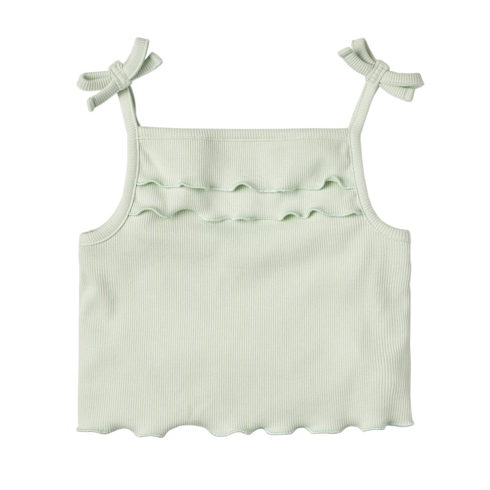 Modern Moments by Gerber 2-Pack Infant & Toddler Girls Green Tank Tops, additional view 2