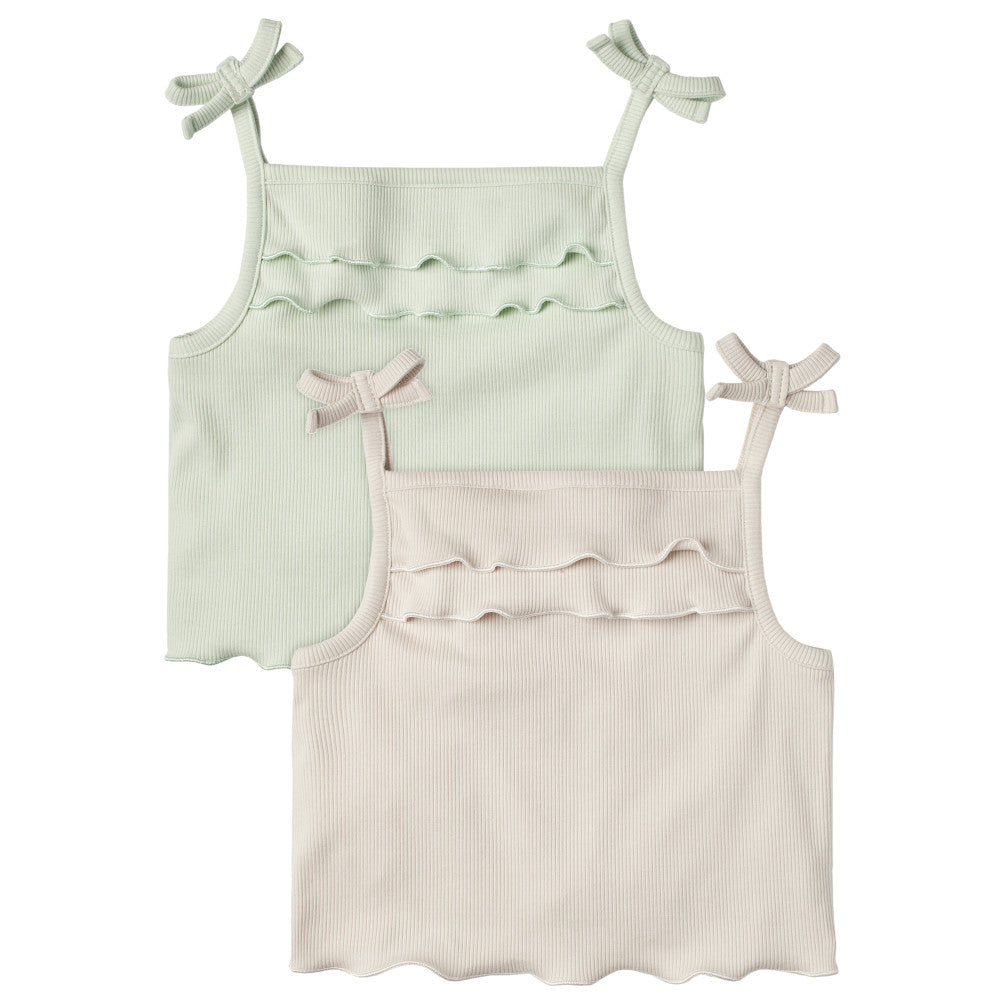 Modern Moments by Gerber 2-Pack Infant & Toddler Girls Green Tank Tops