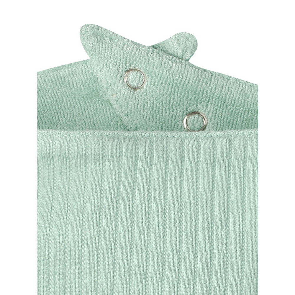 Modern Moments by Gerber Baby Boys Green Bandana Bib, close-up detail 2