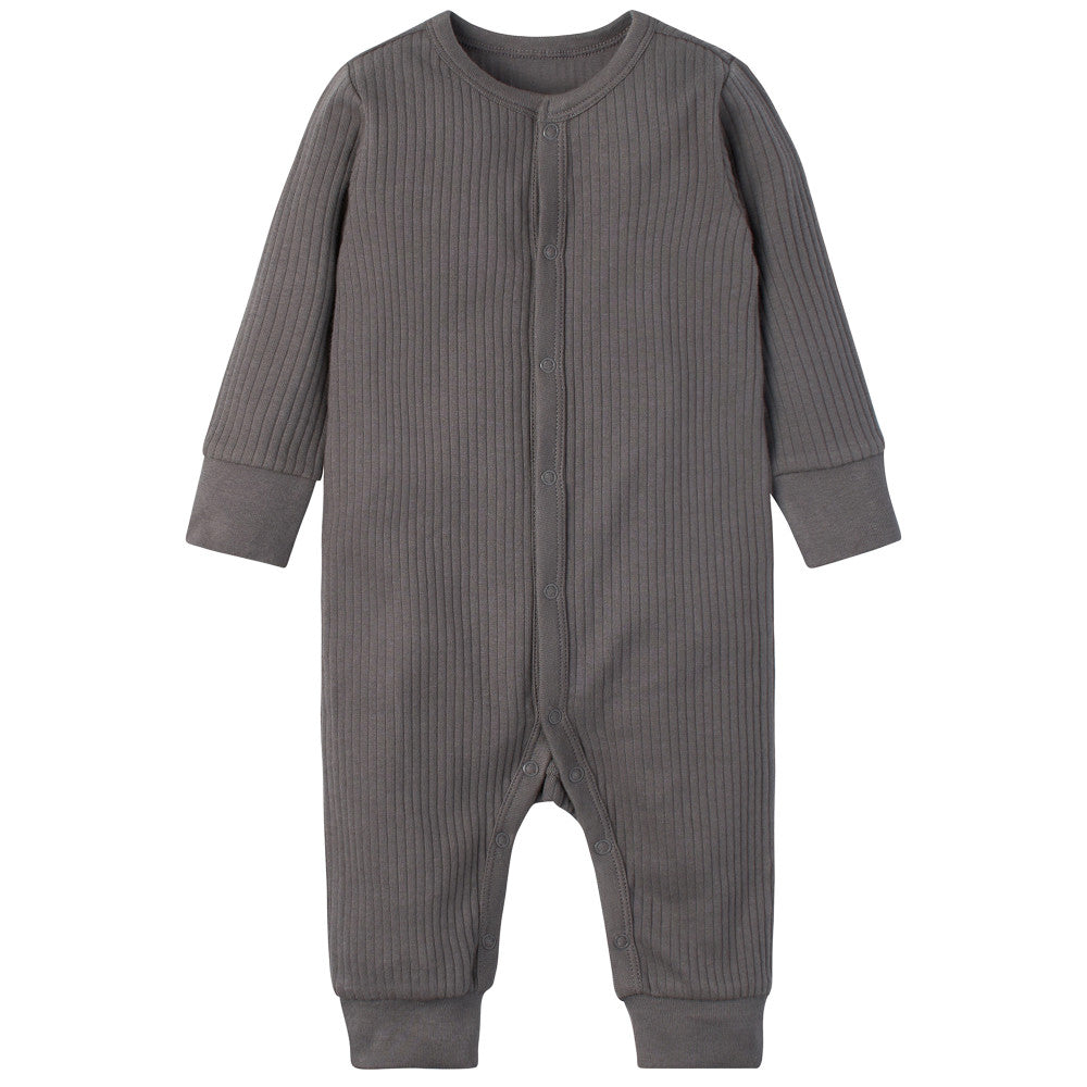 Baby Boys Dark Grey Coverall, additional view 1
