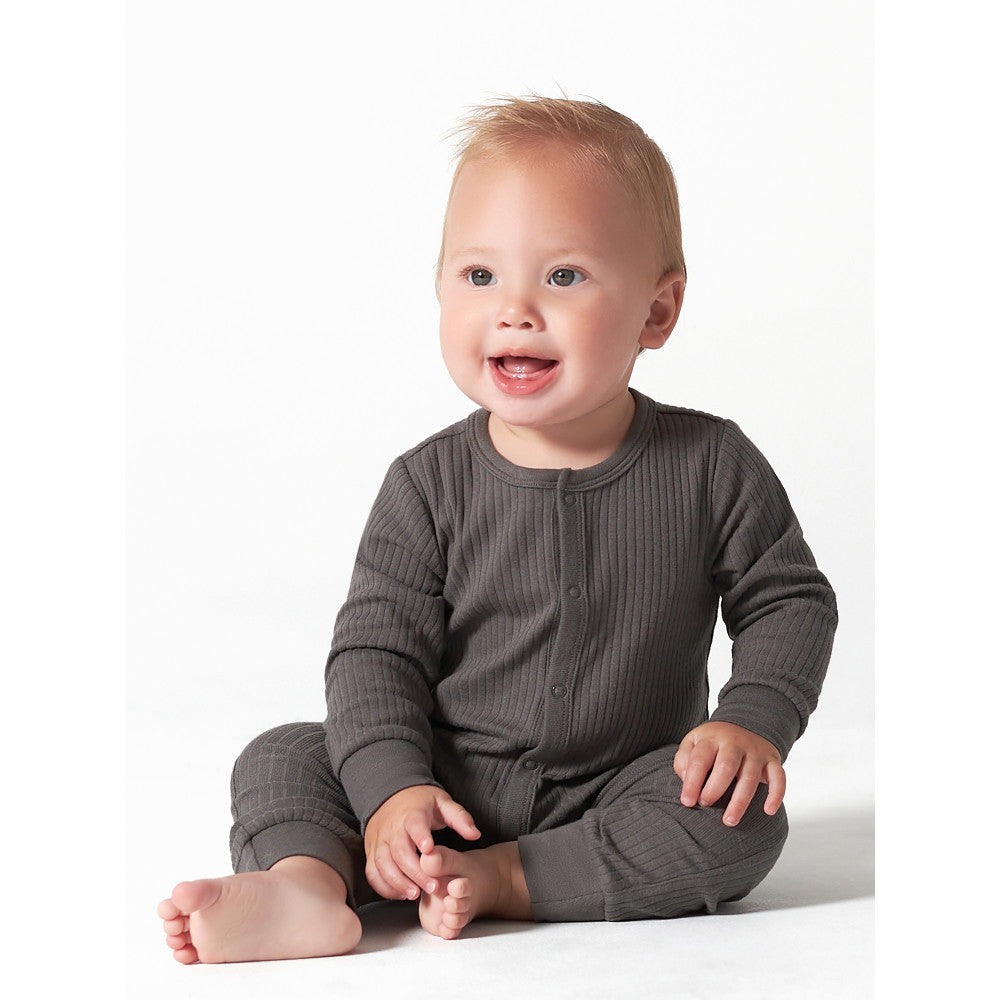 Baby Boys Dark Grey Coverall
