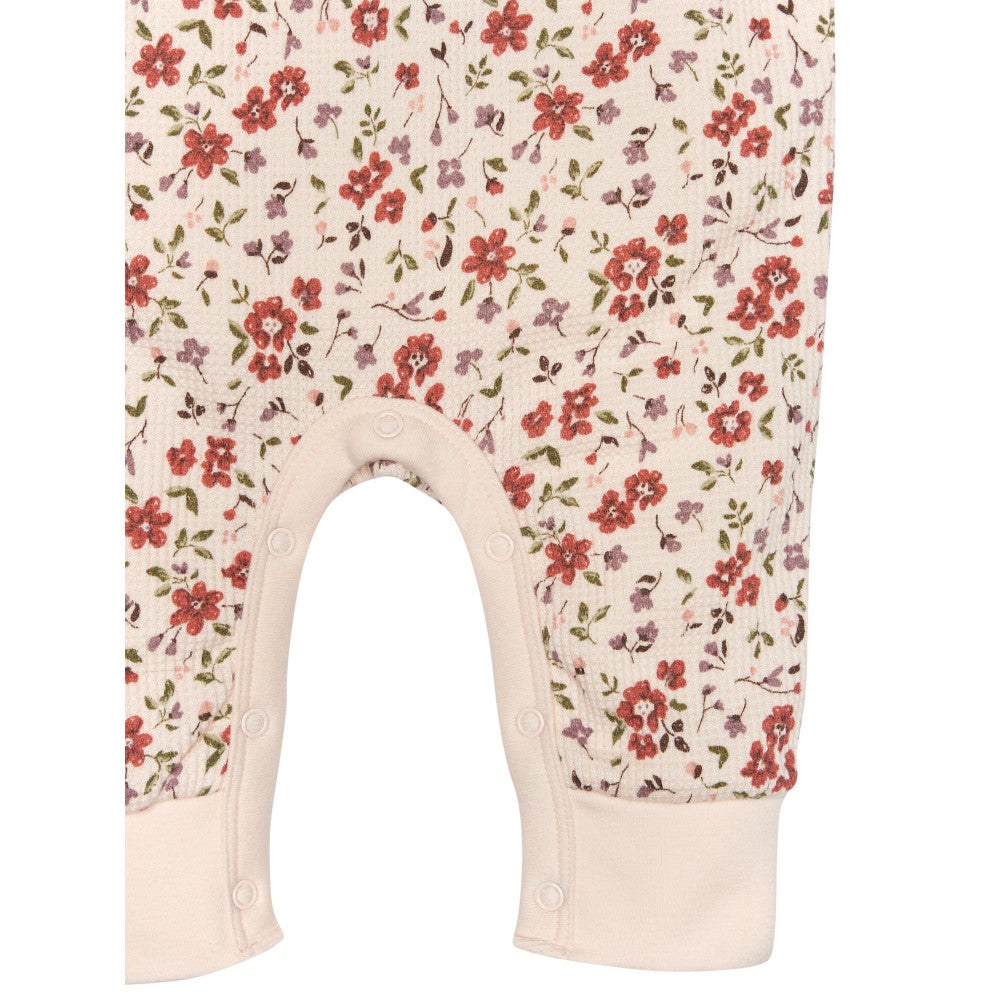 Modern Moments by Gerber 1-Pack Baby Girls Pink Romper, close-up detail 1