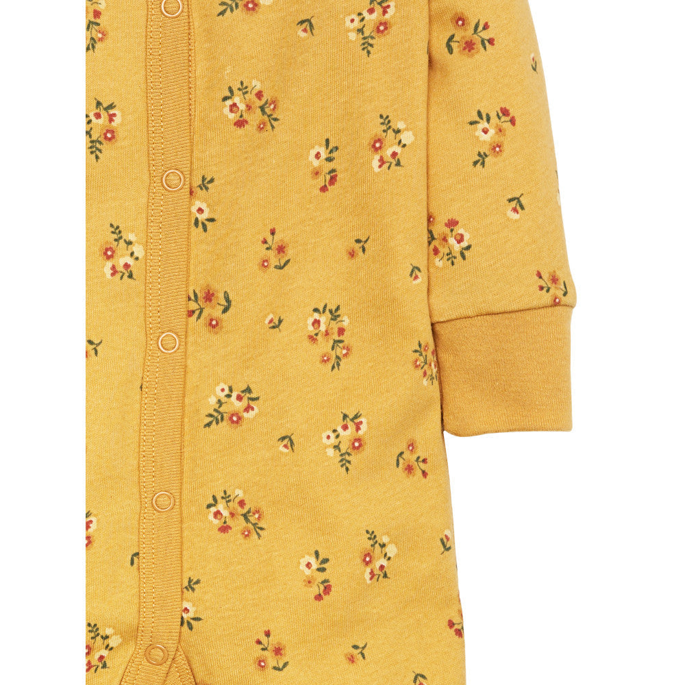 Modern Moments by Gerber Baby Girls Yellow Coverall, close-up detail 3