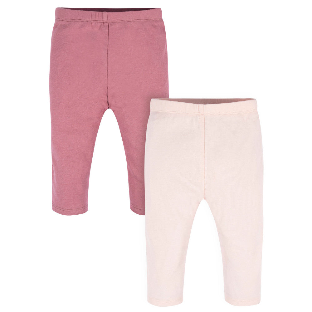 2-Pack Baby Girls Dark Pink Pants