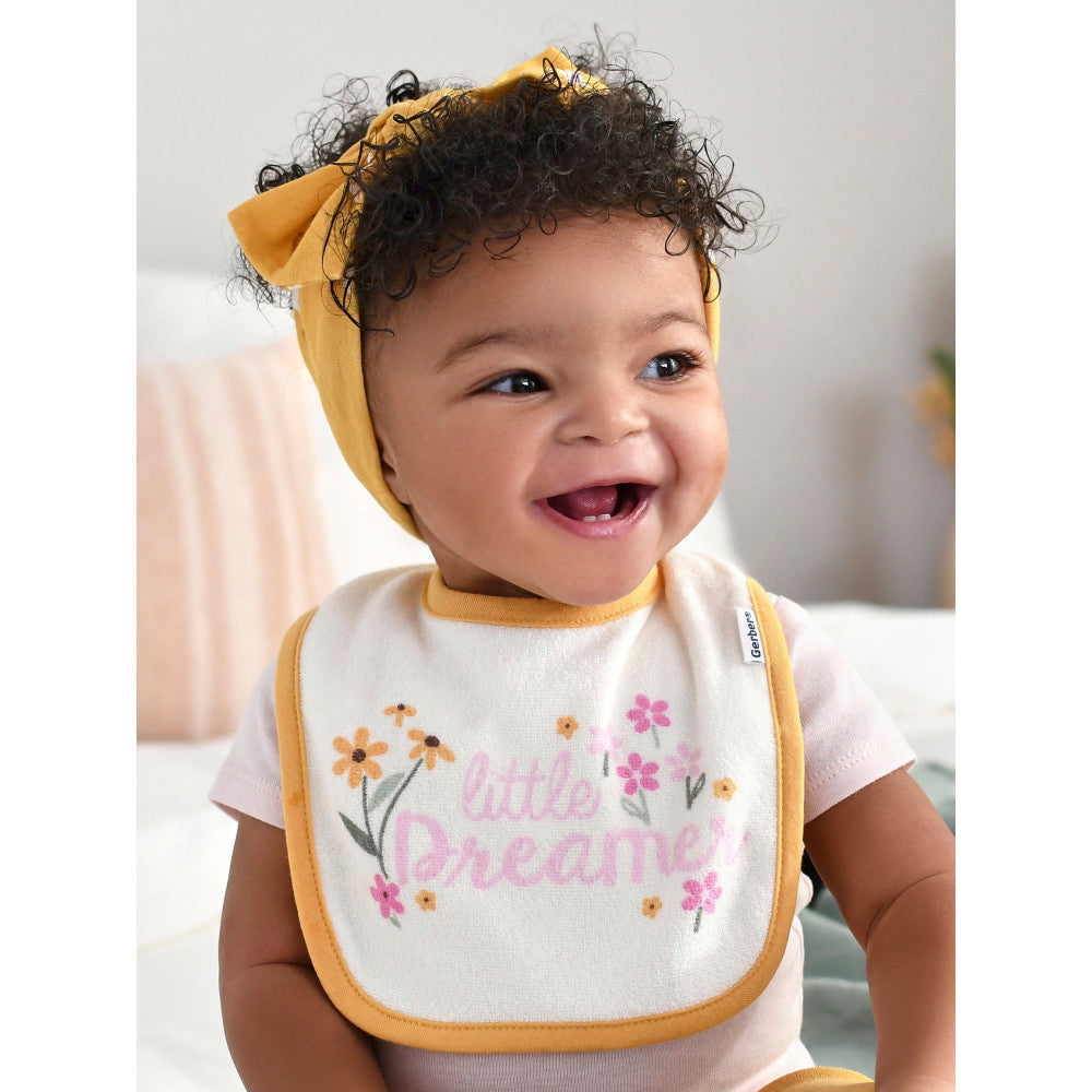 3-Pack Baby Girls Yellow Headbands, lifestyle photo 5