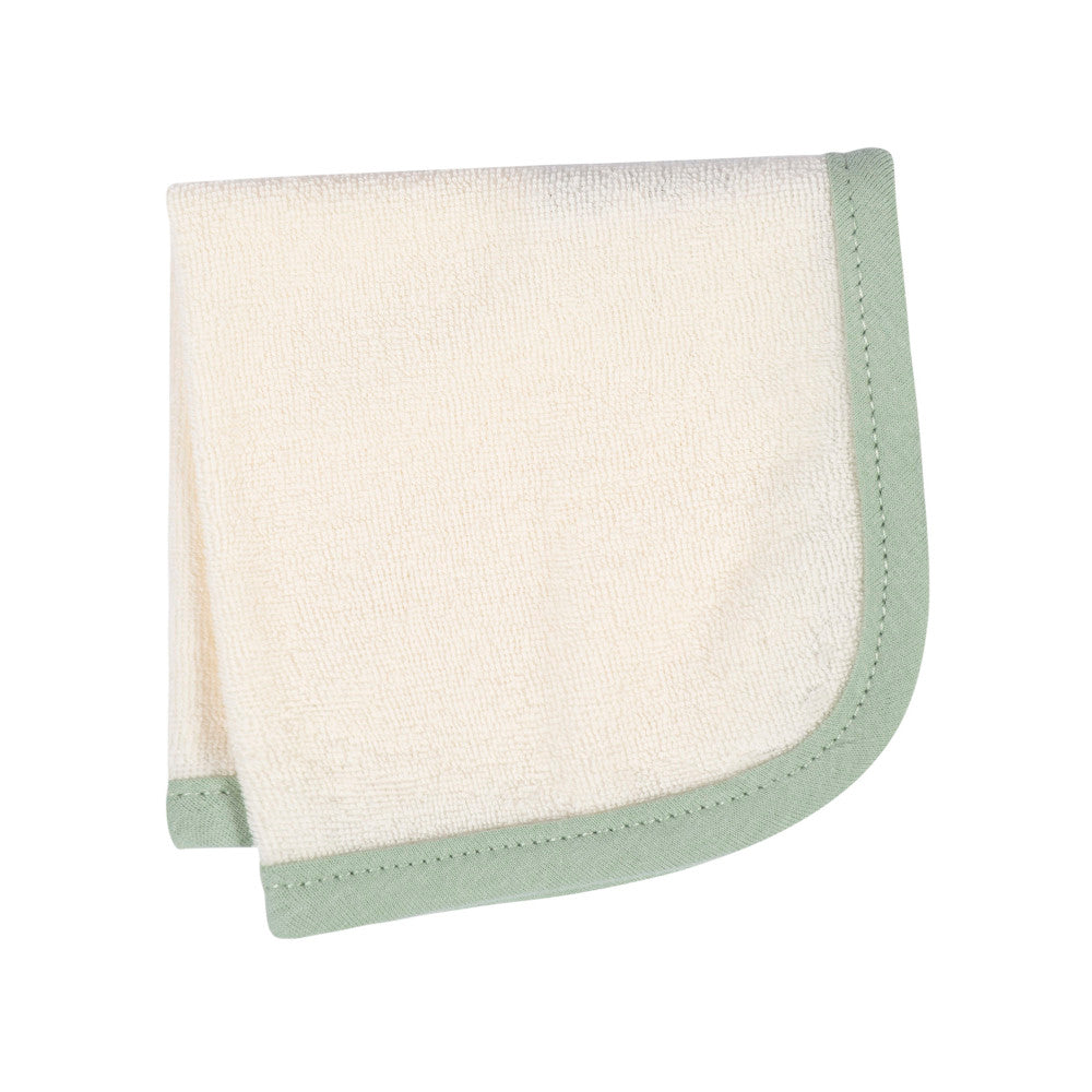 4-Piece Baby Girls Ivory Hooded Towel & Washcloths Bath Set, additional view 3