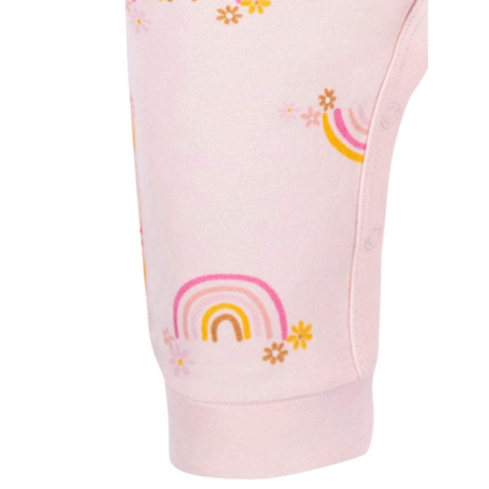 Baby Girls Pink Coverall, close-up detail 3