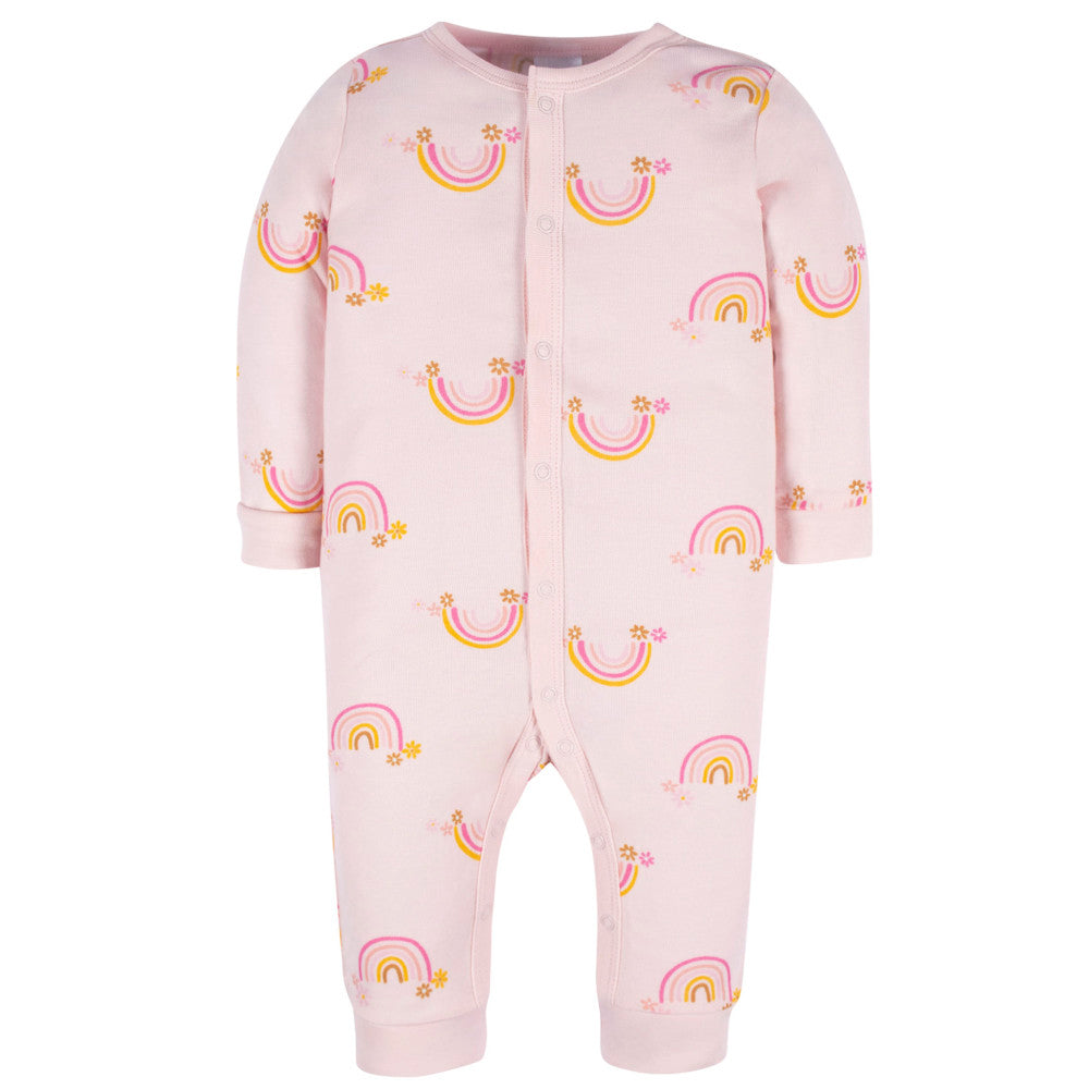 Baby Girls Pink Coverall