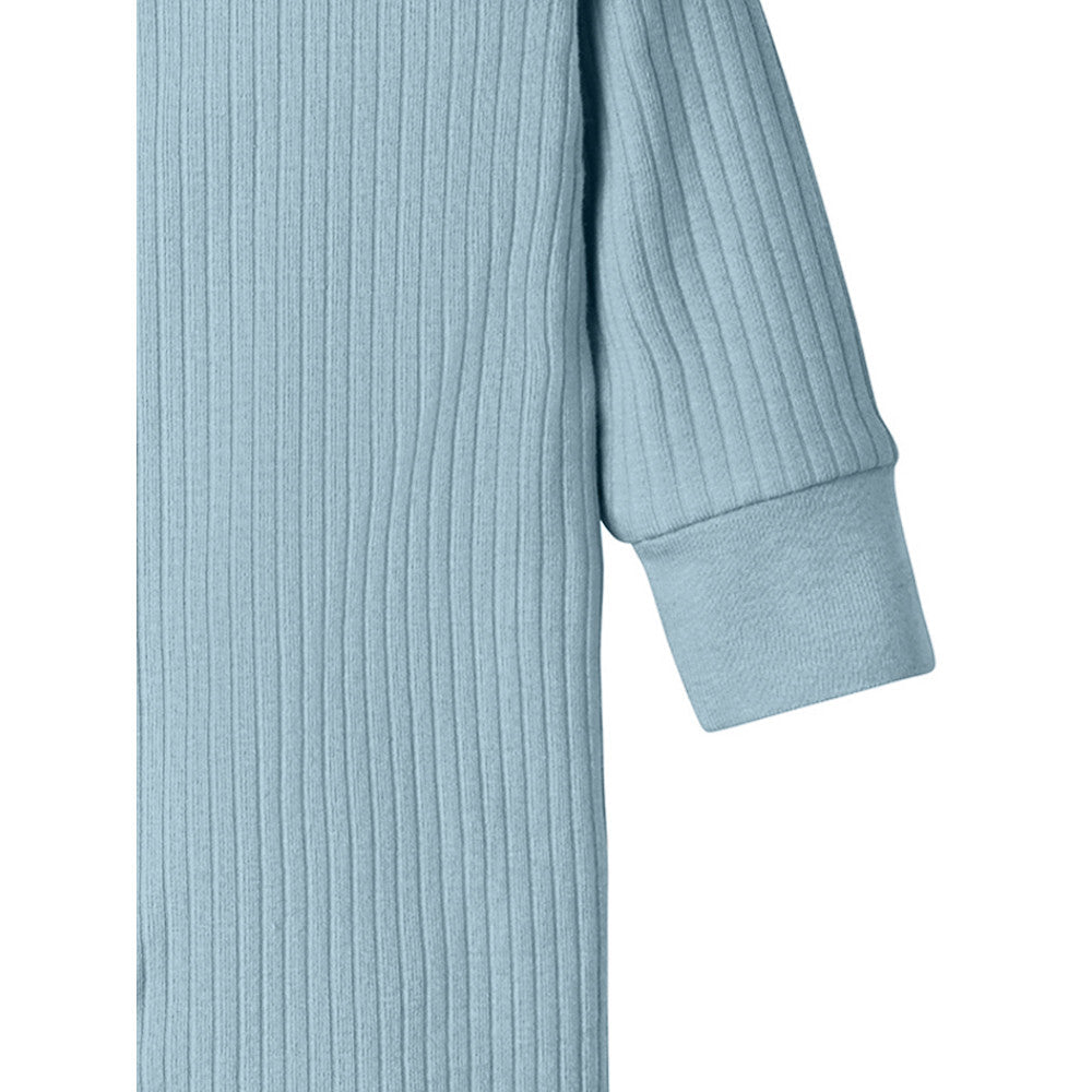 Modern Moments by Gerber Baby Boys Blue Coverall, close-up detail 2