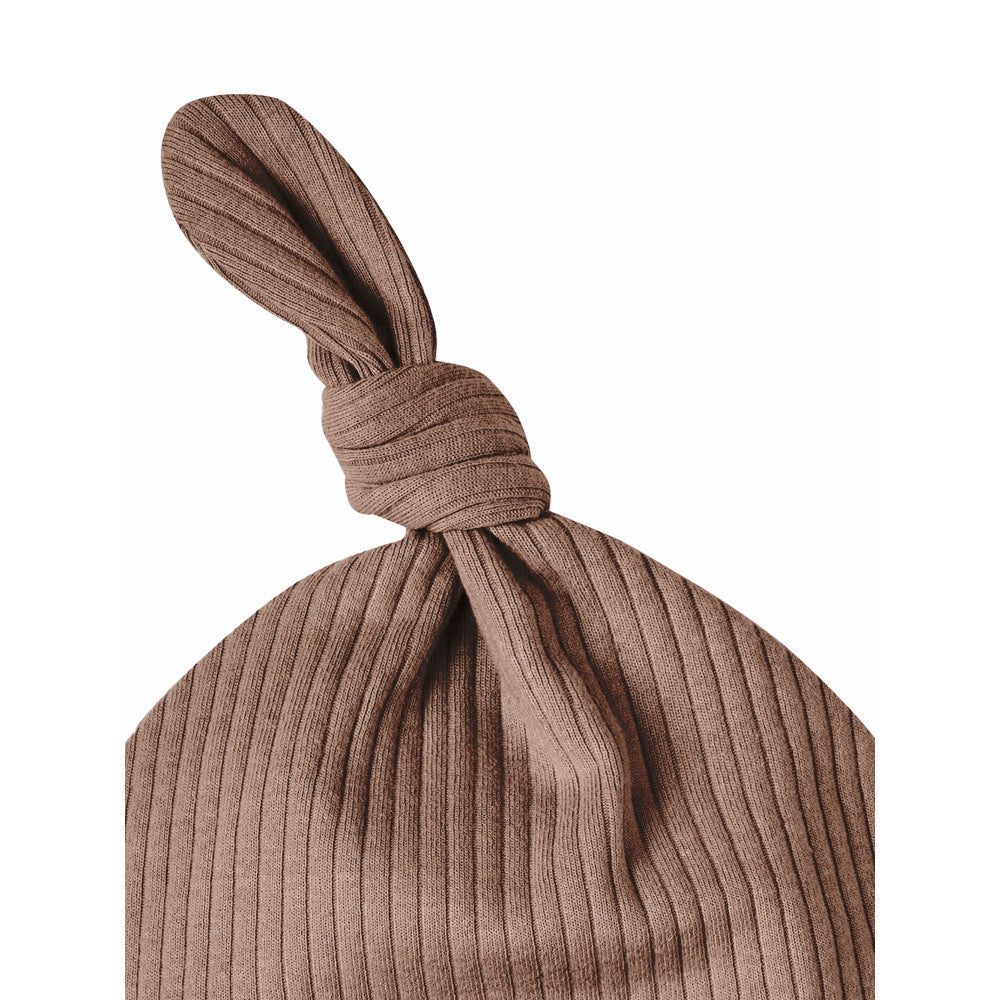Modern Moments by Gerber Baby Neutral Brown Cap, close-up detail 2