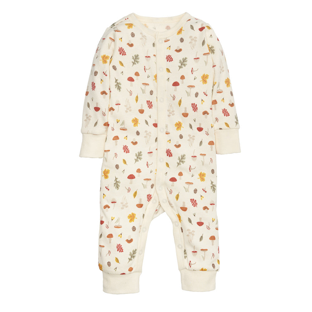 Modern Moments by Gerber Baby Neutral Mushroom/Ivory Coverall, additional view 1