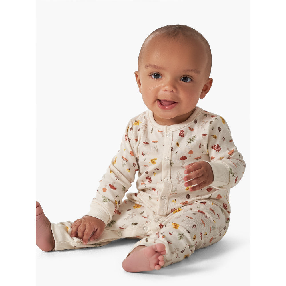 Modern Moments by Gerber Baby Neutral Mushroom/Ivory Coverall