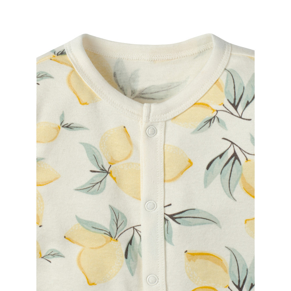 Modern Moments by Gerber Baby Girls Lemon Coverall, close-up detail 1