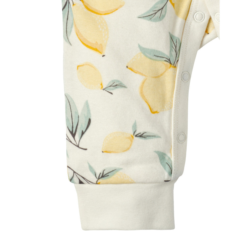 Modern Moments by Gerber Baby Girls Lemon Coverall, close-up detail 2