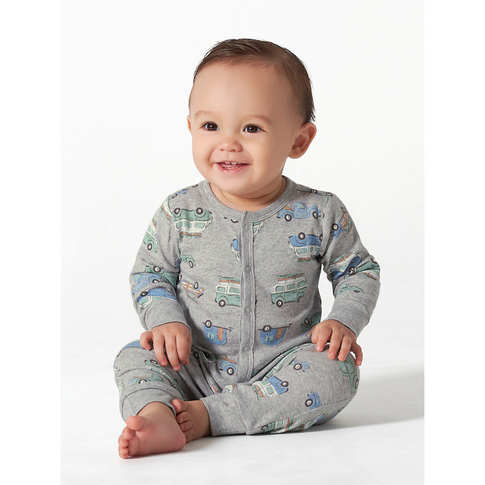 Baby Boys Grey Heather Coverall