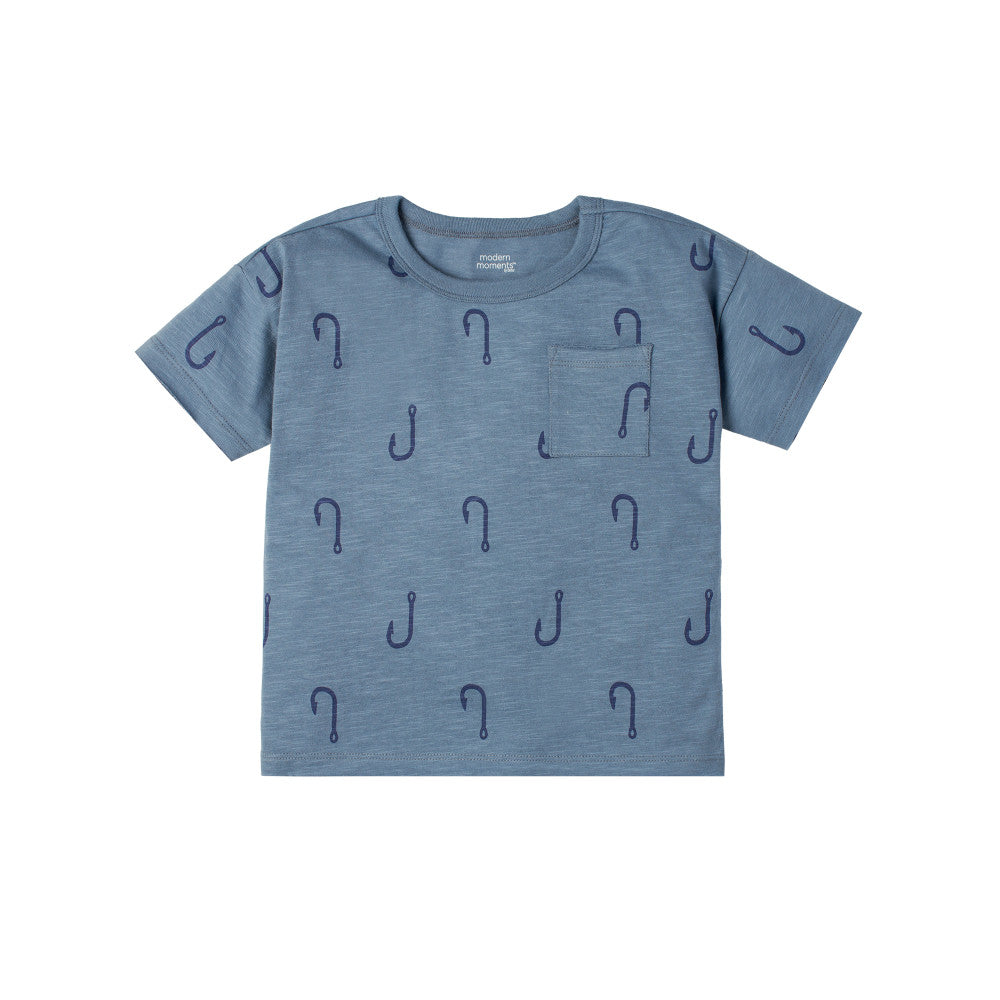 Modern Moments by Gerber 3-Pack Infant & Toddler Boys Blue Short Sleeve Top, additional view 1