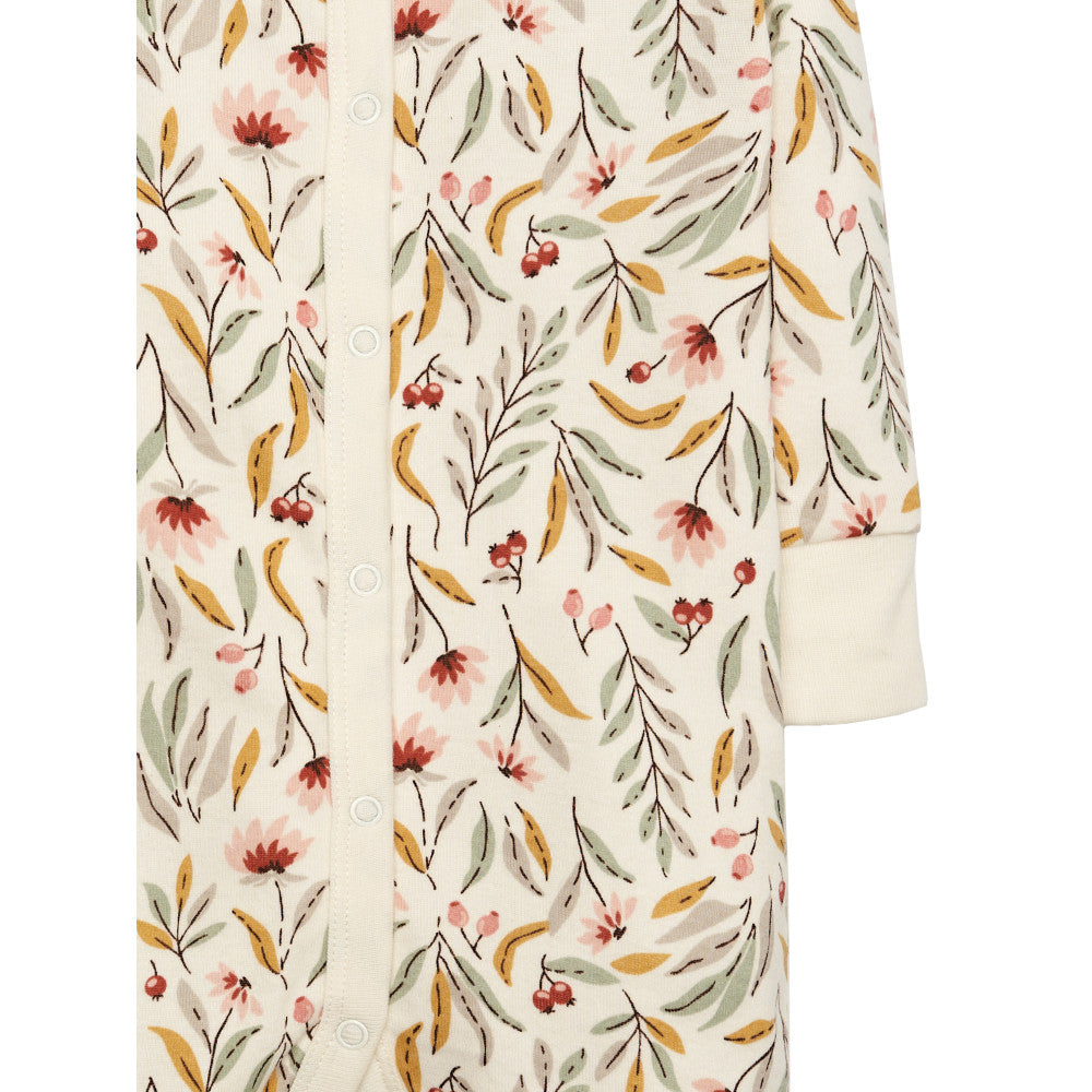 Modern Moments by Gerber Baby Girls Green/Ivory Coverall, close-up detail 2