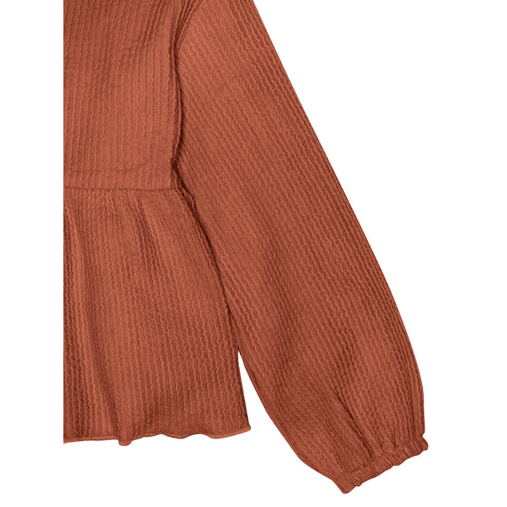Modern Moments by Gerber 2-Piece Toddler Girls Red Top & Pants Set, close-up detail 3