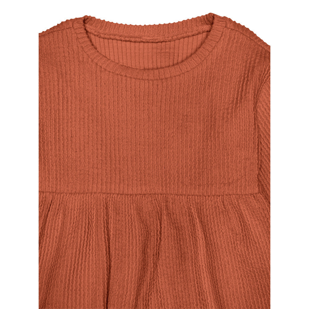 Modern Moments by Gerber 2-Piece Toddler Girls Red Top & Pants Set, close-up detail 4