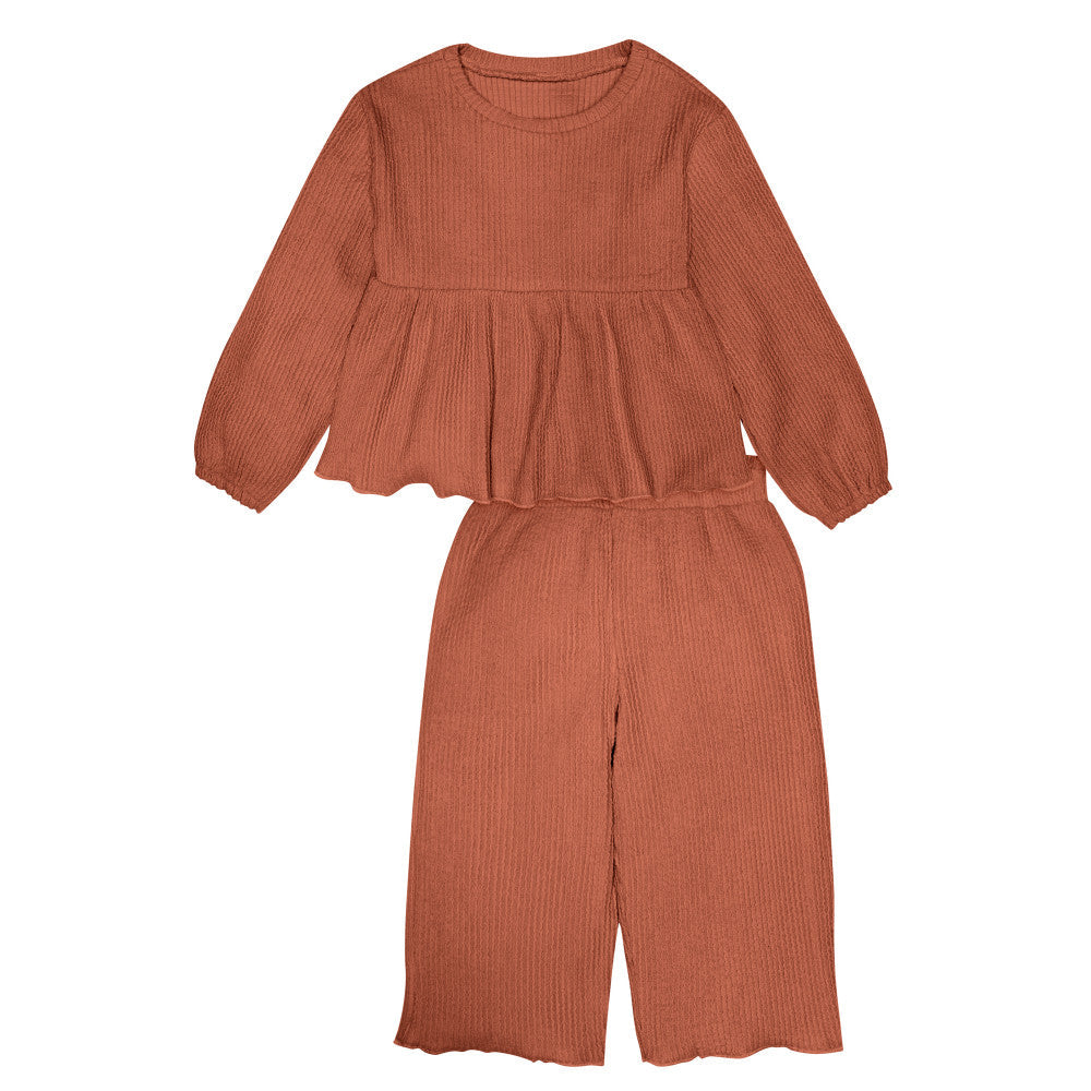 Modern Moments by Gerber 2-Piece Toddler Girls Red Top & Pants Set