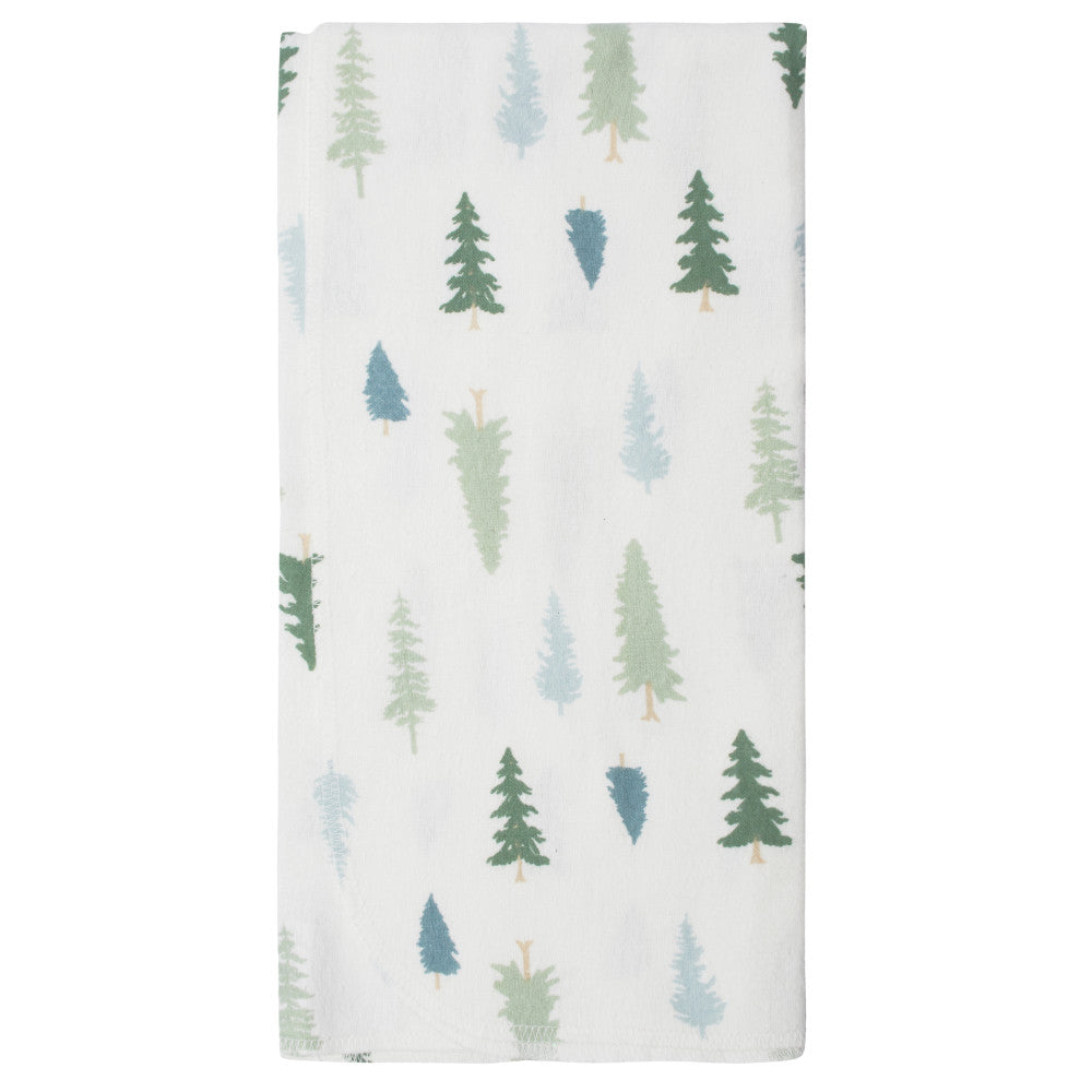 Modern Moments by Gerber 5-Pack Baby Boys Blue Flannel Blankets, additional view 2