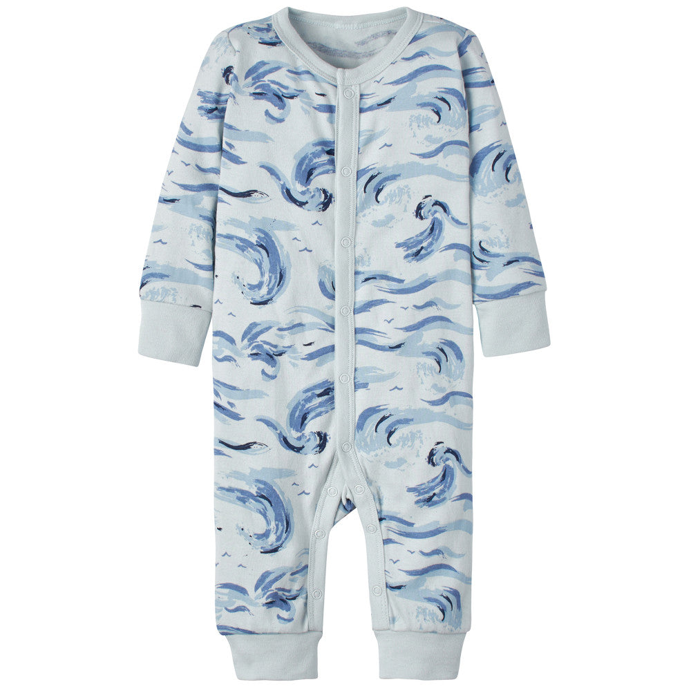 Baby Boys Navy Coverall, additional view 1