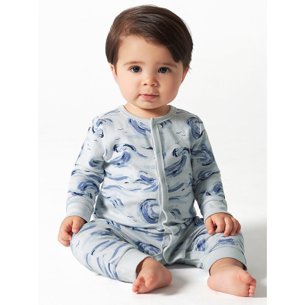 Baby Boys Navy Coverall