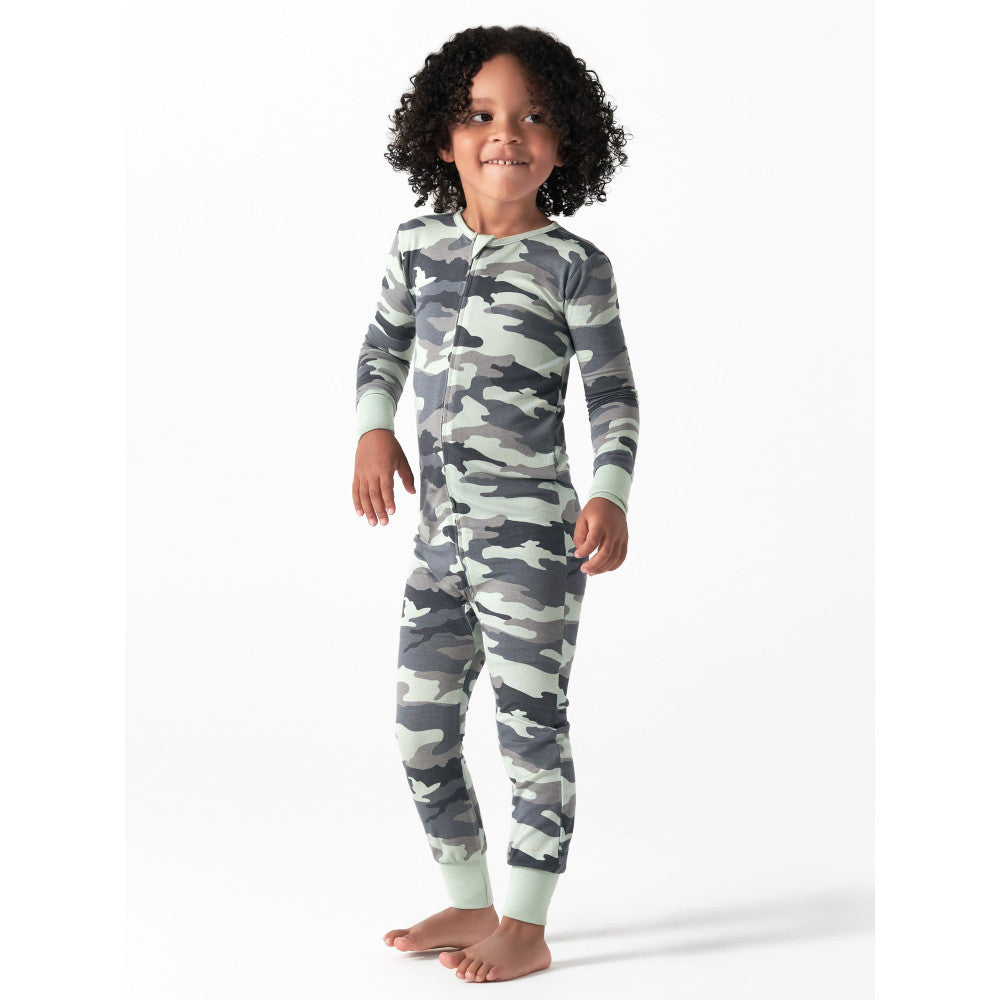 Modern Moments by Gerber Infant & Toddler Boys Camo Snug Fit Footless Coverall Pajamas