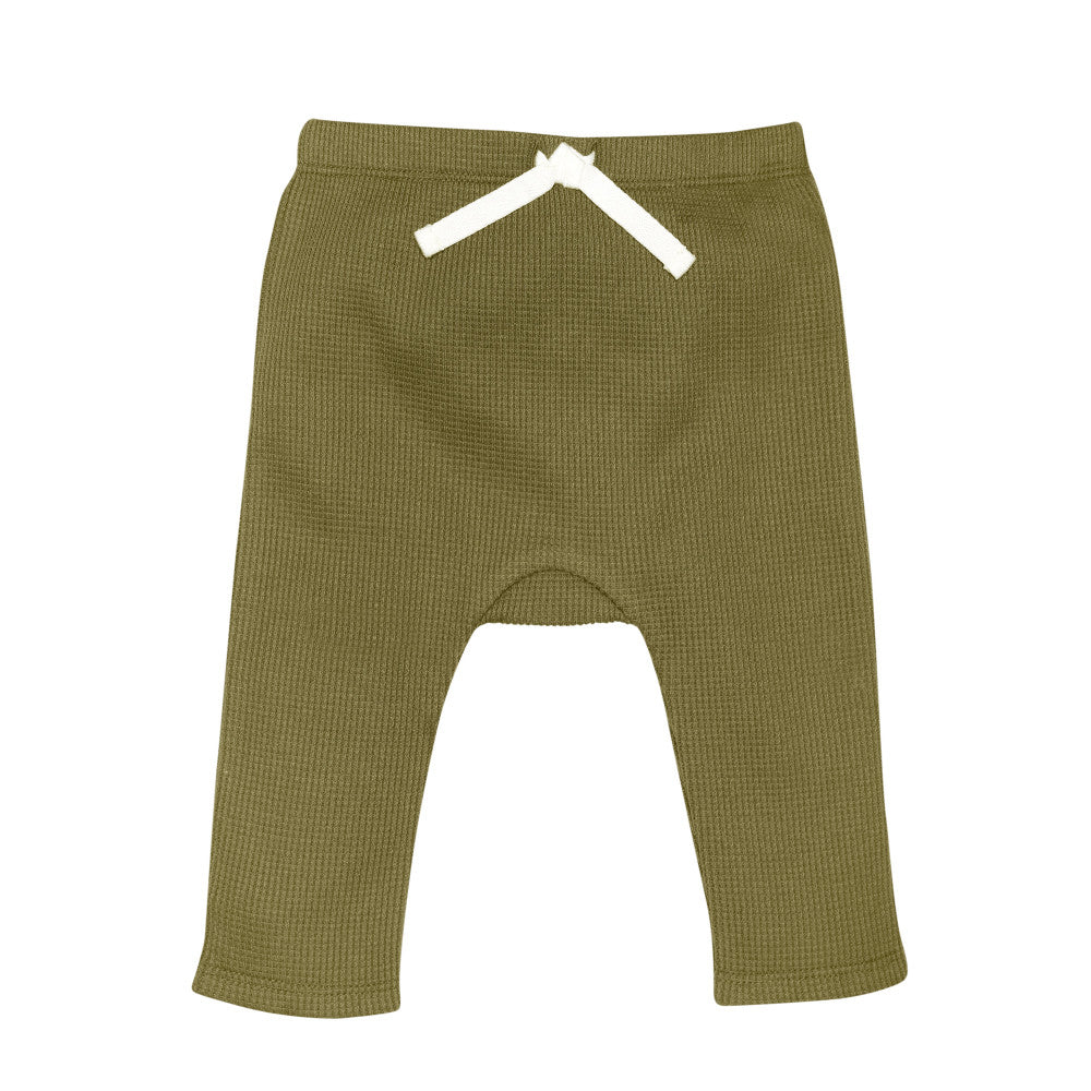 Modern Moments by Gerber 2-Pack Baby Boys Dark Green Waffle Knit Hoodie & Pants Set, additional view 1