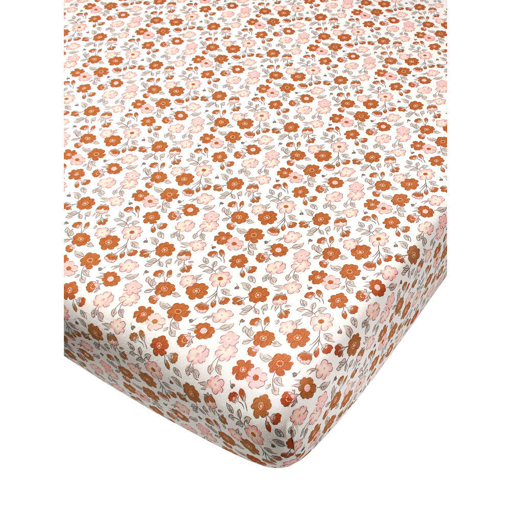 Modern Moments by Gerber Baby Girls Pink Fitted Crib Sheet