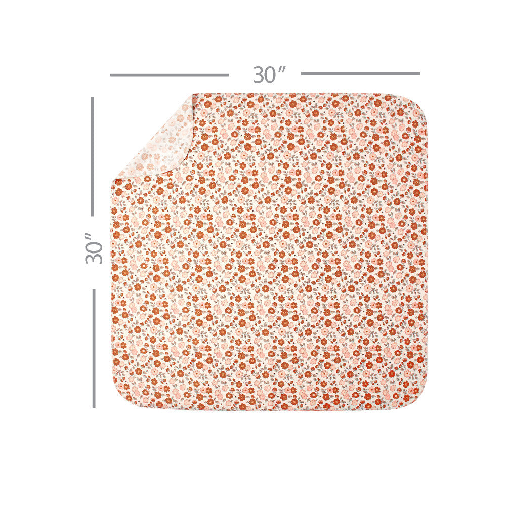 Modern Moments by Gerber 5-Pack Baby Girls Pink Flannel Blankets, close-up detail 2