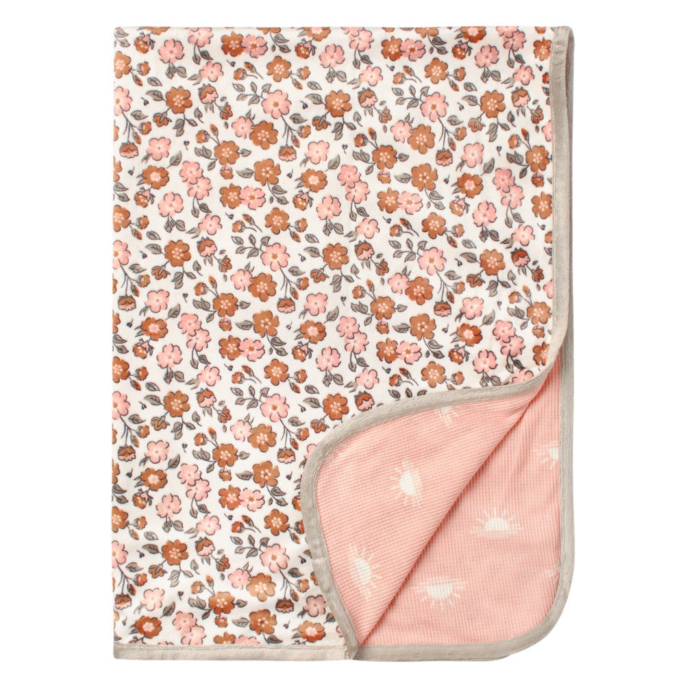 Modern Moments by Gerber Baby Girls Pink 2-Ply Printed Blanket, additional view 2