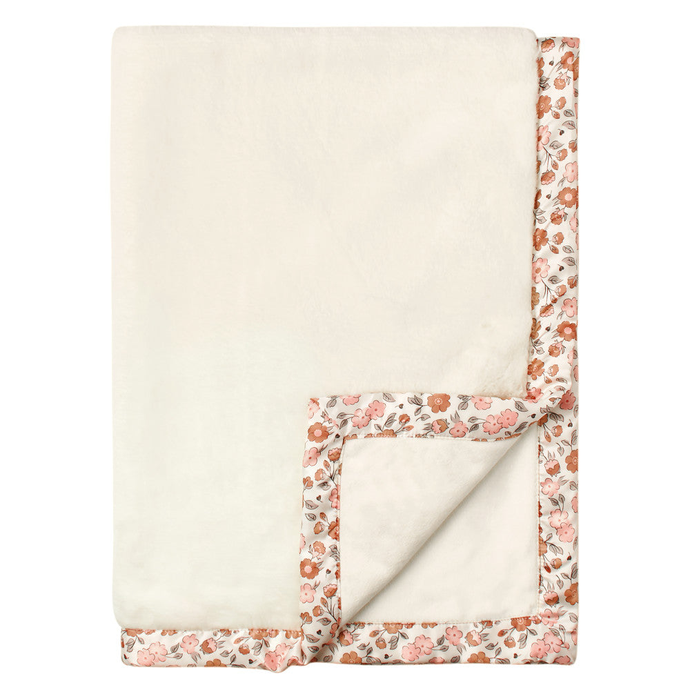 Modern Moments by Gerber Baby Girls Pink Satin Trim Blanket, additional view 1