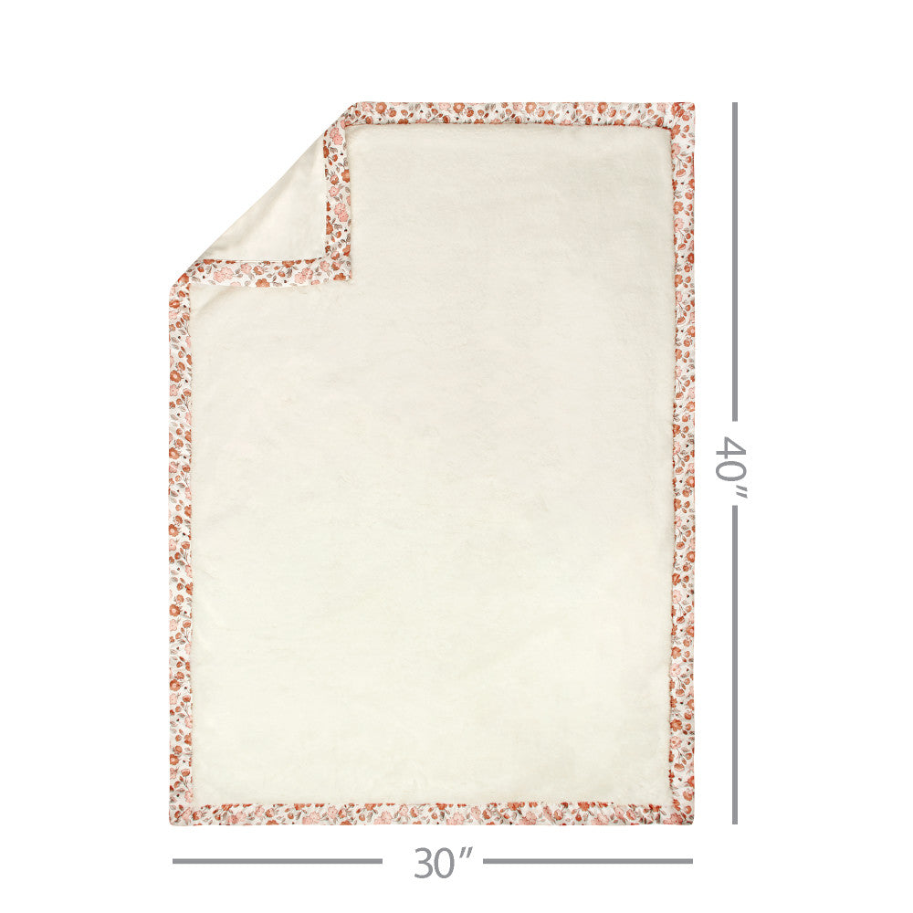 Modern Moments by Gerber Baby Girls Pink Satin Trim Blanket, additional view 2