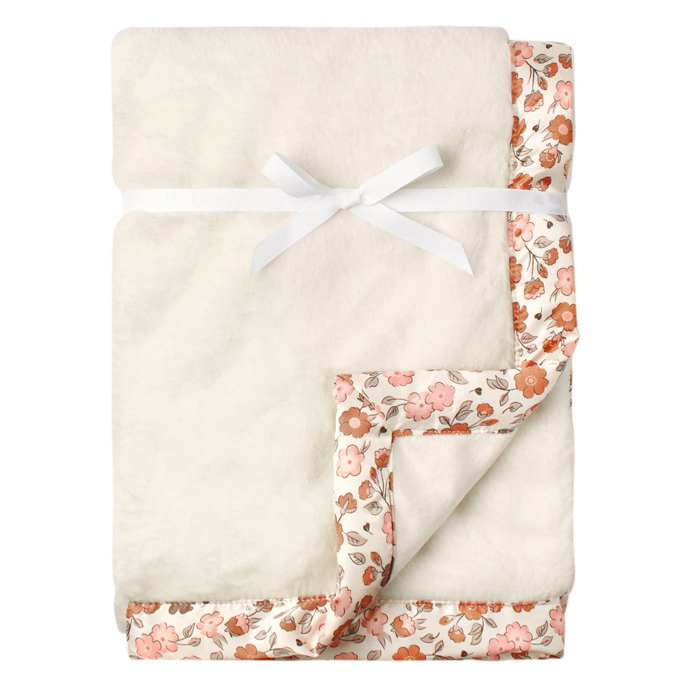 Modern Moments by Gerber Baby Girls Pink Satin Trim Blanket