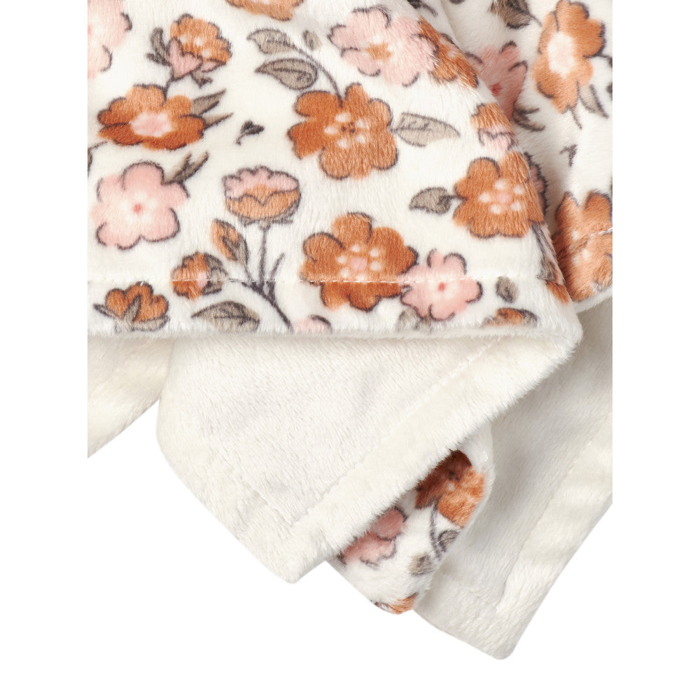 Modern Moments by Gerber Baby Girls Pink Security Blanket, close-up detail 2