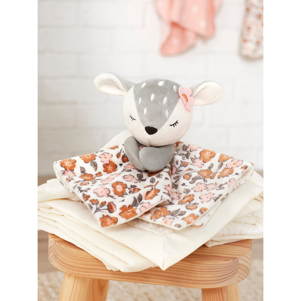 Modern Moments by Gerber Baby Girls Pink Security Blanket, lifestyle photo 1