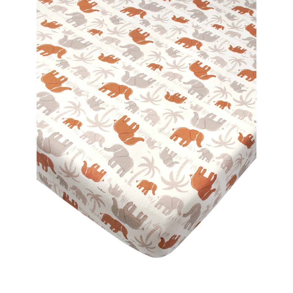 Modern Moments by Gerber Baby Neutral Orange Fitted Crib Sheet