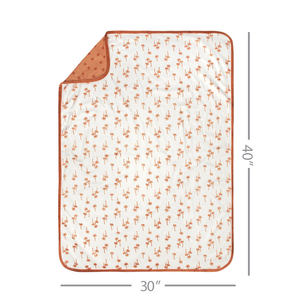 Modern Moments by Gerber Baby Neutral Terra 2-Ply Printed Blanket, additional view 1