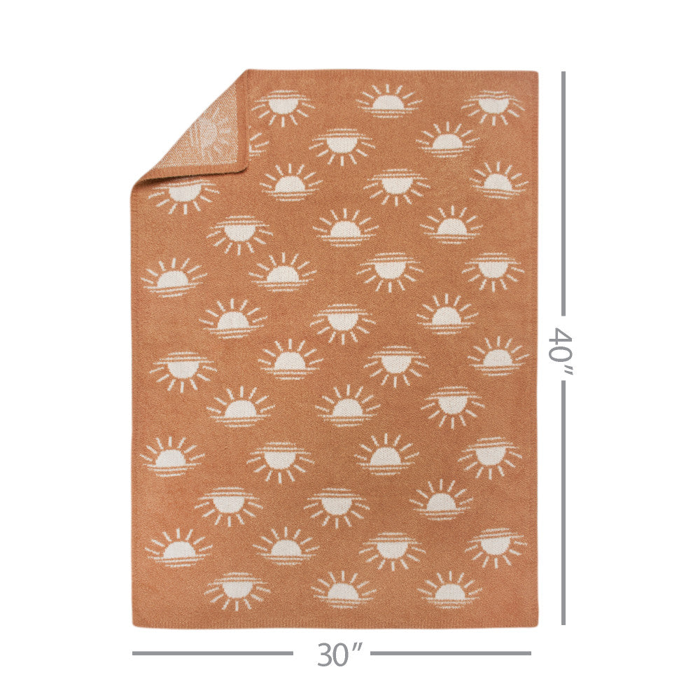 Modern Moments by Gerber Baby Neutral Orange Silky Mink Blanket, additional view 1